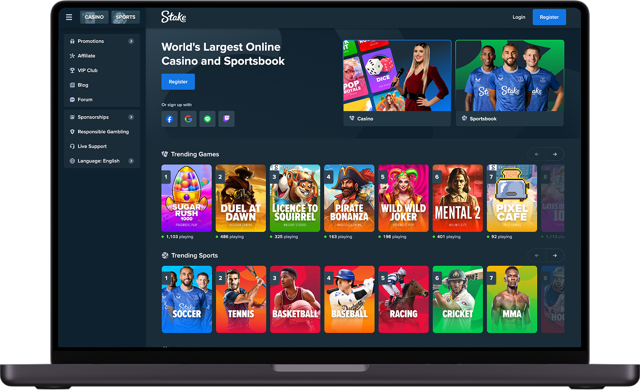 Stake Casino Australia Desktop